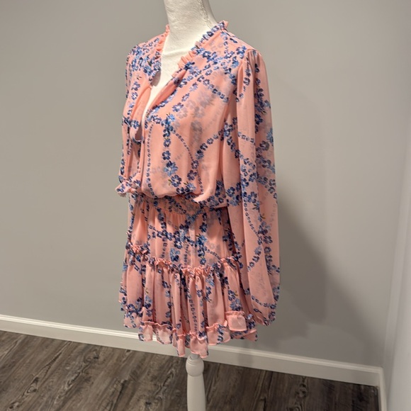 NWT MISA Lorena Dress in Intertwined Pink Floral NEW WITH TAGS Size M Women’s - Picture 3 of 12